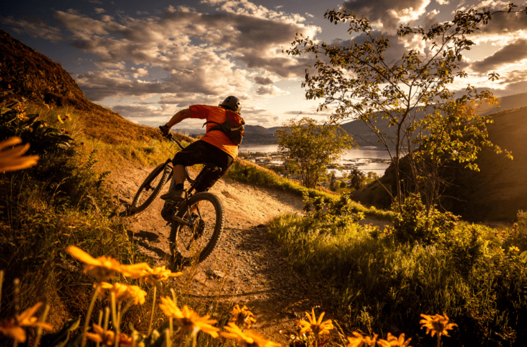healthy aging lifestyle outdoors cycling