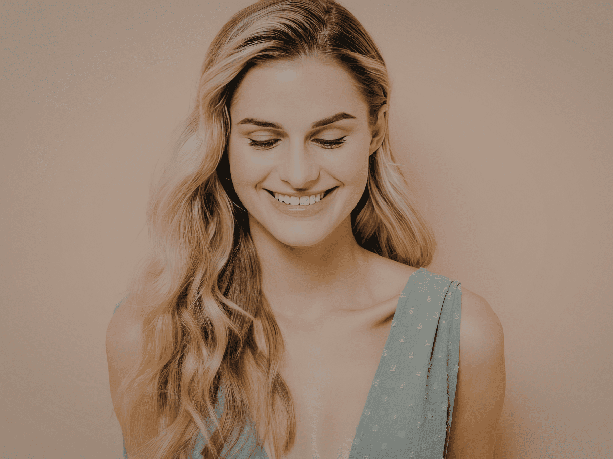 warm light person portrait